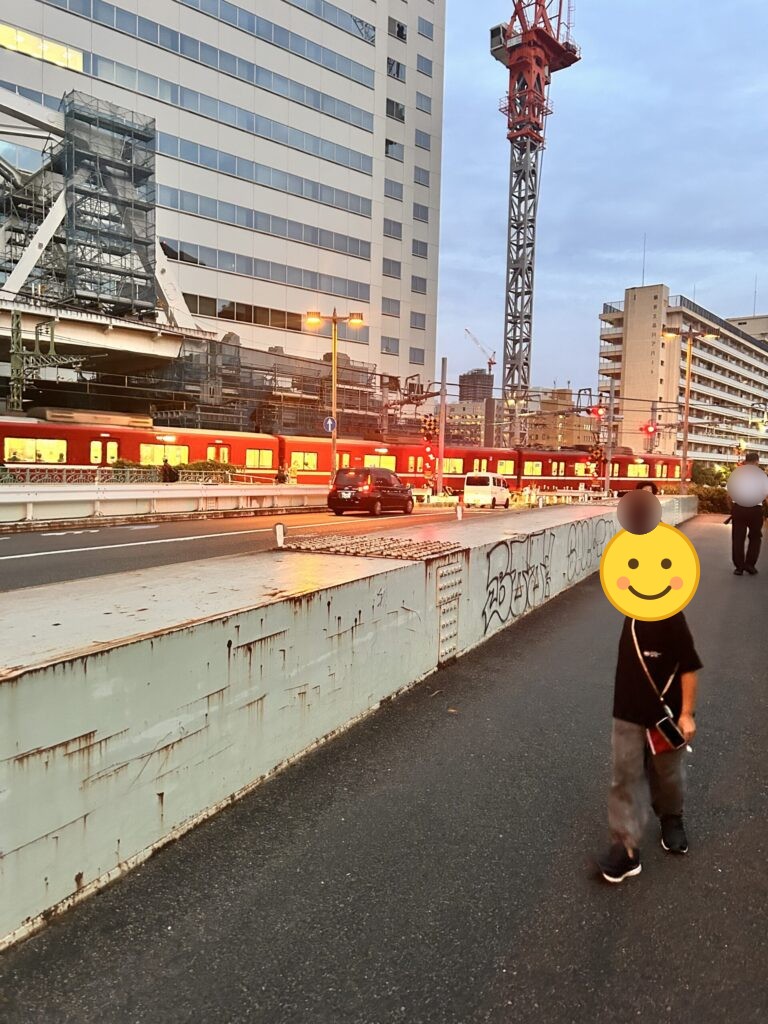 夕暮れの京急線